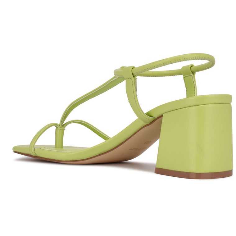 Nine West Gardeen Block Heel Verde Claro | 5398-RFKMA