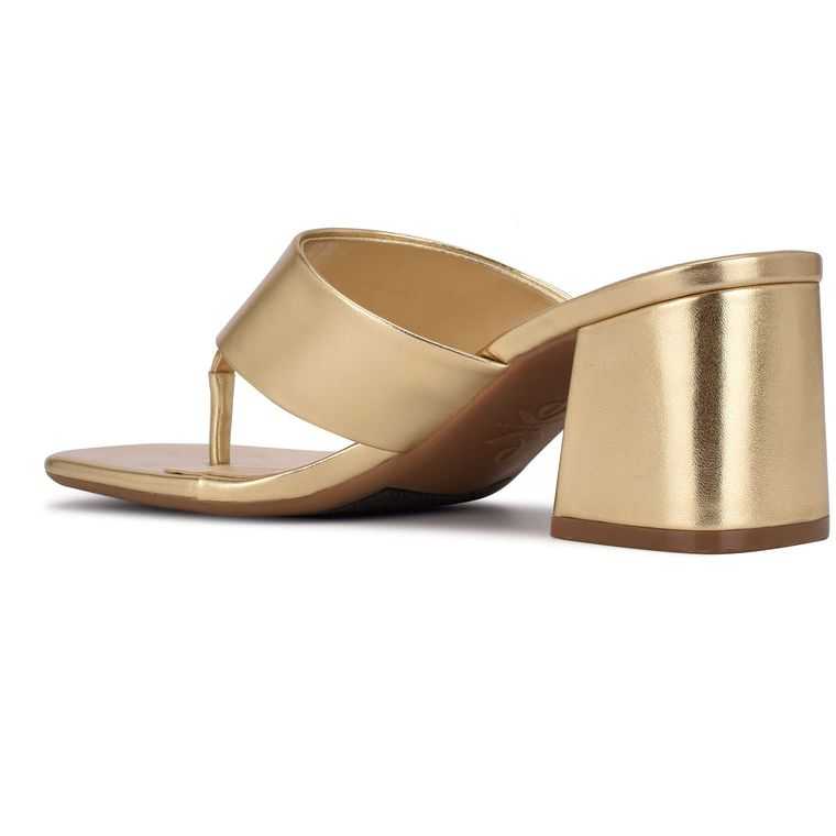 Nine West Gelina 9x9 Block Chanclas Sandals | 5290-XCNPG