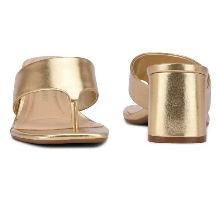 Nine West Gelina 9x9 Block Chanclas Sandals | 5290-XCNPG