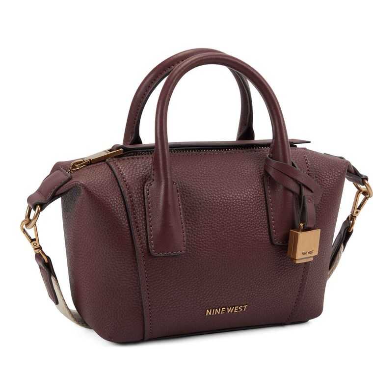 Nine West Genoa Mini Satchel Burdeos | 4518-YKGAB