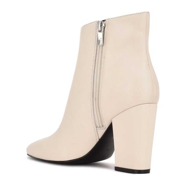 Nine West Glorya Booties Creme | 5267-HLEZF