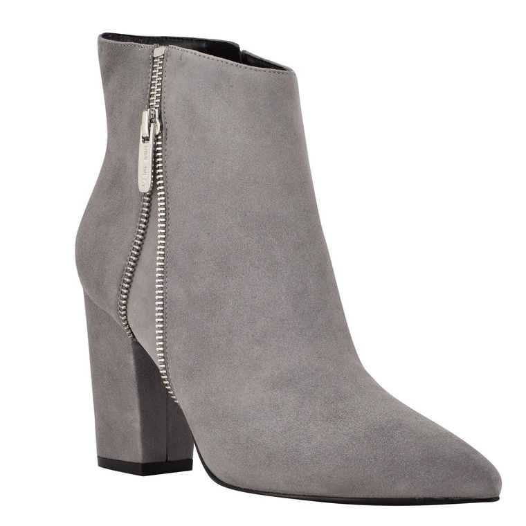 Nine West Glorya Booties Gris | 2163-ZKBFQ