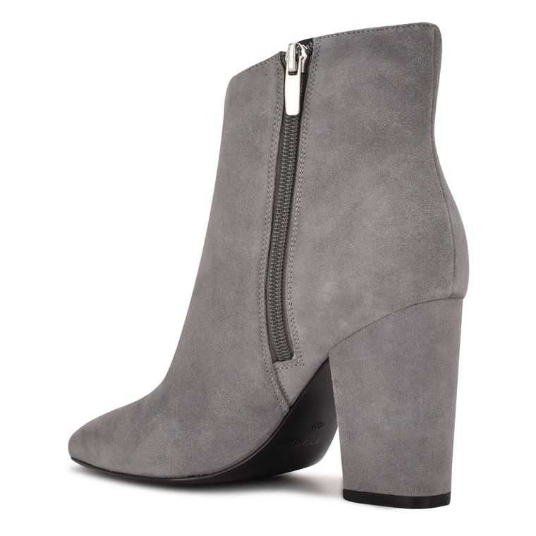 Nine West Glorya Booties Gris | 2163-ZKBFQ