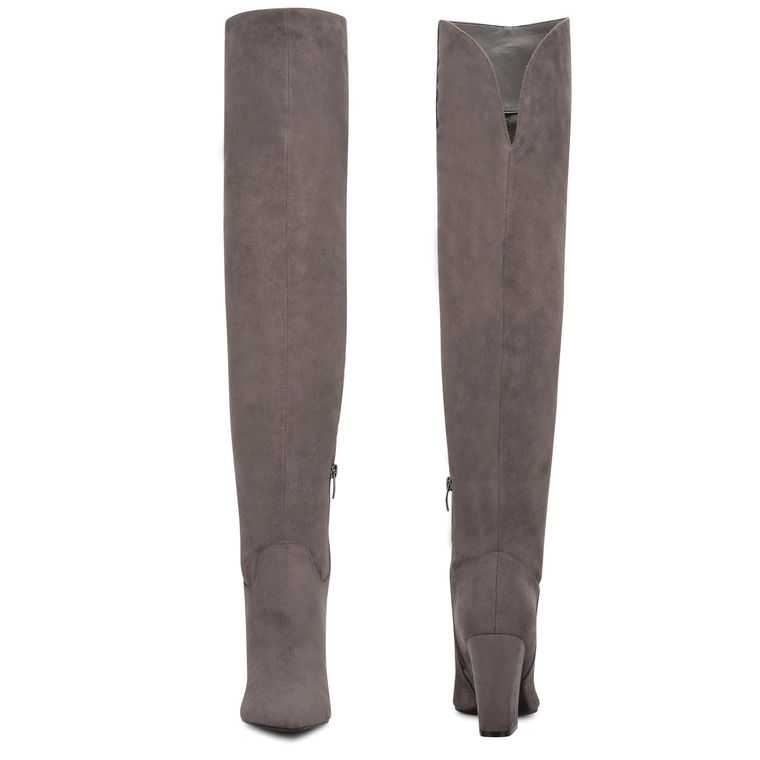 Nine West Goforit Over The Knee Boots Gris | 4852-NSZIB