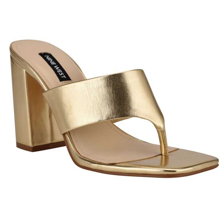 Nine West Gogo Block Chanclas Sandals | 1720-BNMEO