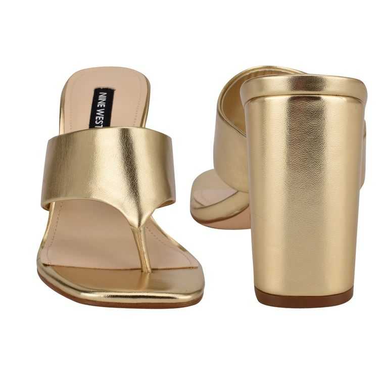 Nine West Gogo Block Chanclas Sandals | 1720-BNMEO