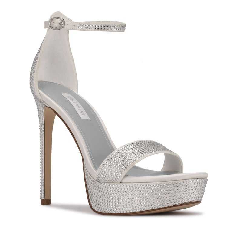 Nine West Goout Plataforma Blancas | 5230-LKWMT