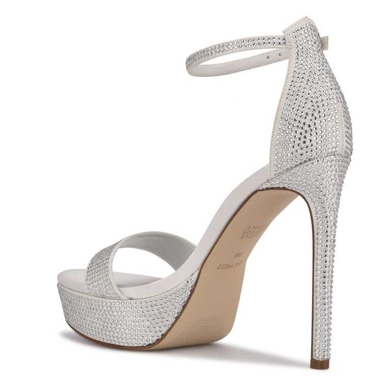 Nine West Goout Plataforma Blancas | 5230-LKWMT