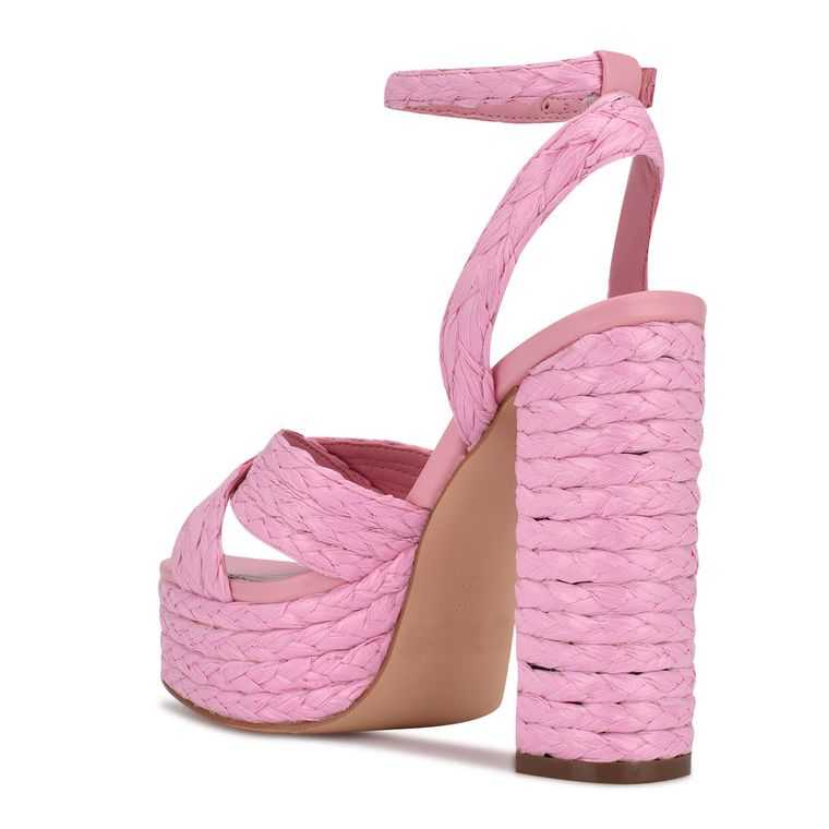 Nine West Hadyn Plataforma Sandals Rosas | 2671-ZAHOD