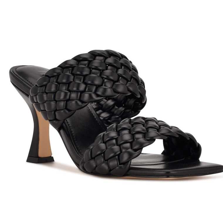 Nine West Hasnot Chanclas Sandals Negras | 6573-SYJTQ