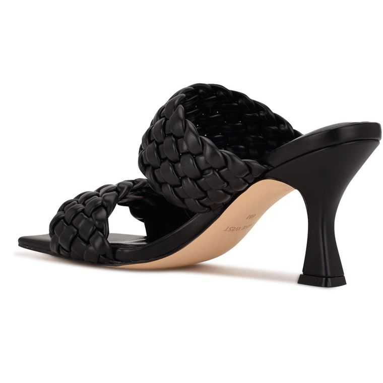 Nine West Hasnot Chanclas Sandals Negras | 6573-SYJTQ