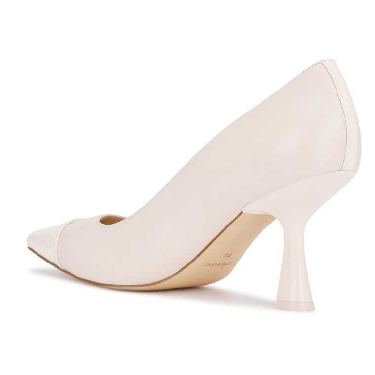 Nine West Hippa Pointy Puntera Pumps Creme | 2036-JSPTN