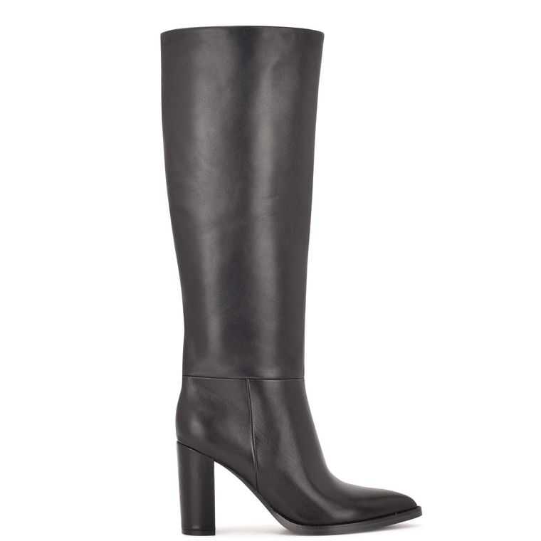 Nine West Hiya Tacón Boots Negras | 4382-KCLFS