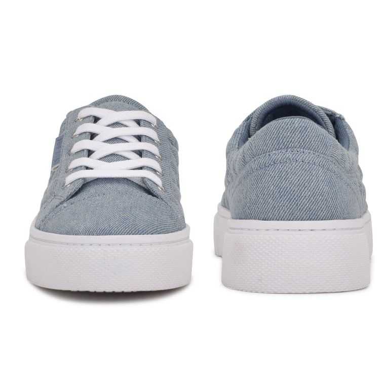 Nine West Hola Sneakers Azules Claro | 1638-RHEND