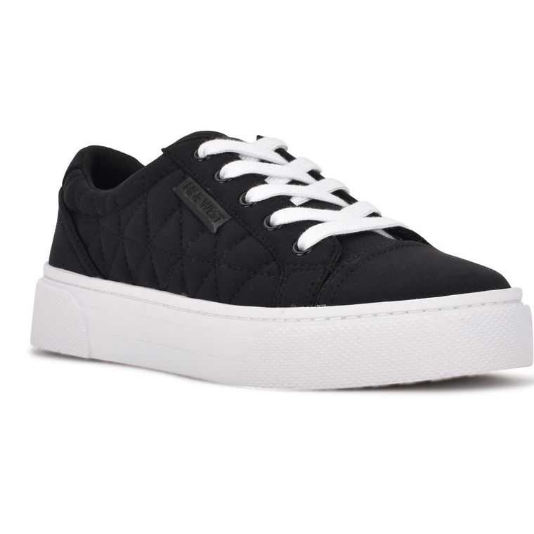 Nine West Hola Sneakers Negras | 7152-OEVHY