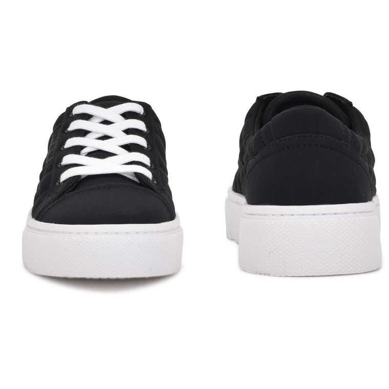 Nine West Hola Sneakers Negras | 7152-OEVHY