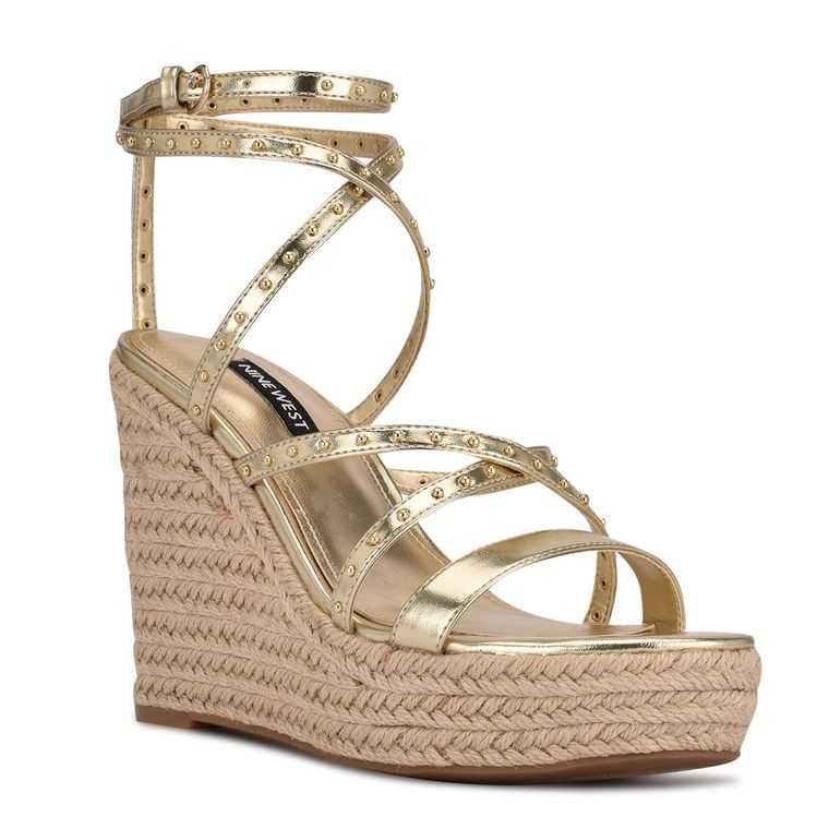 Nine West Hunda Alpargata Wedge | 1602-YLSJZ