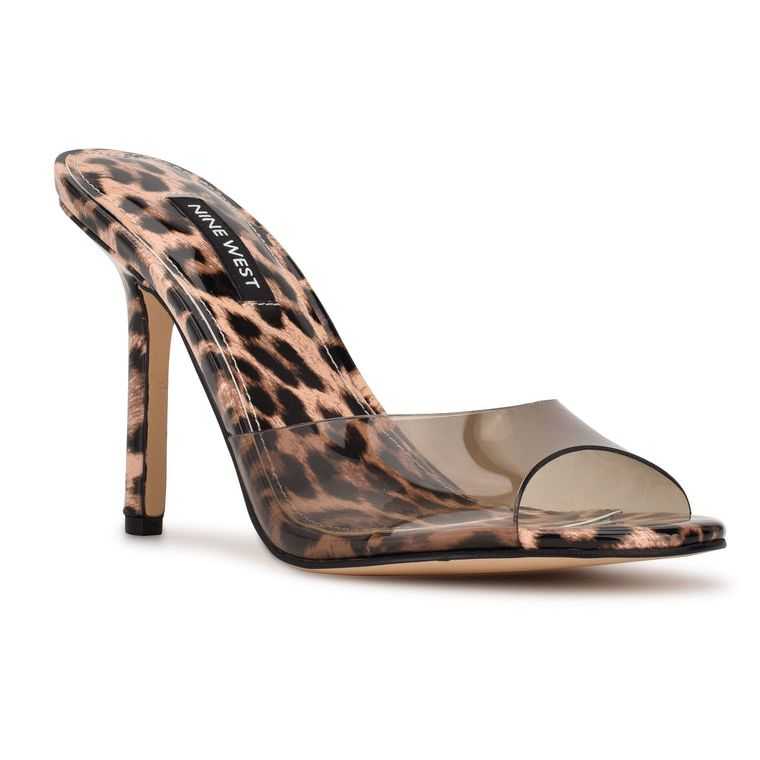 Nine West Ido Chanclas Sandals Leopardo | 6720-SVHXP