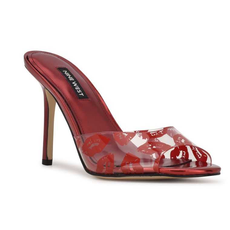 Nine West Ido Chanclas Sandals Rojas | 7324-XKAUZ