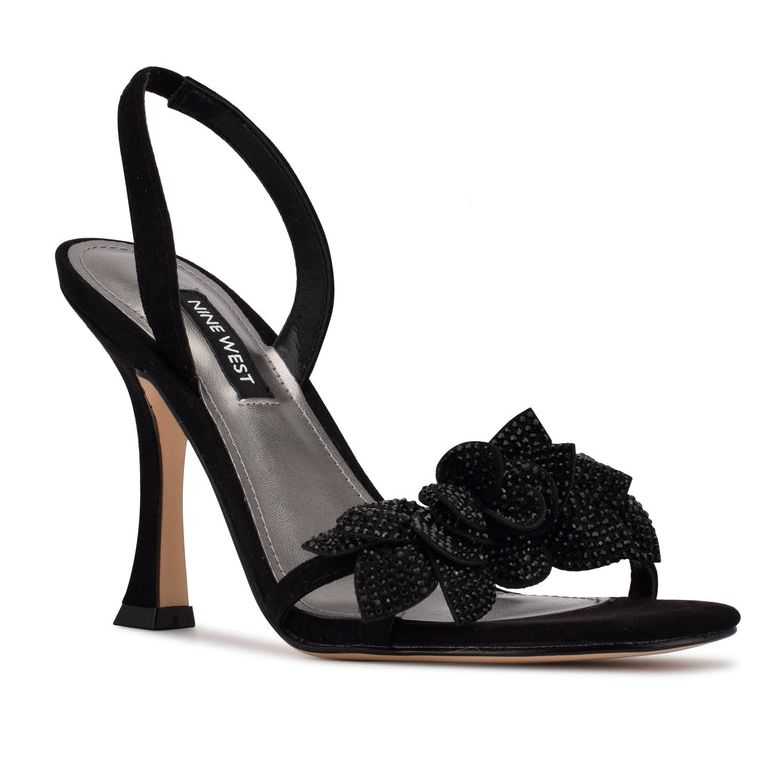 Nine West Idriv Destalonadas Sandals Negras | 3102-ZNLRY