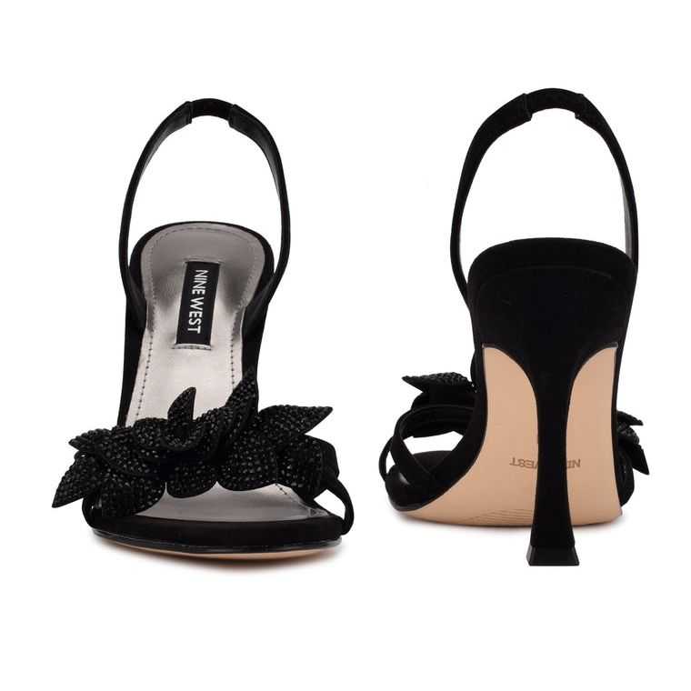 Nine West Idriv Destalonadas Sandals Negras | 3102-ZNLRY