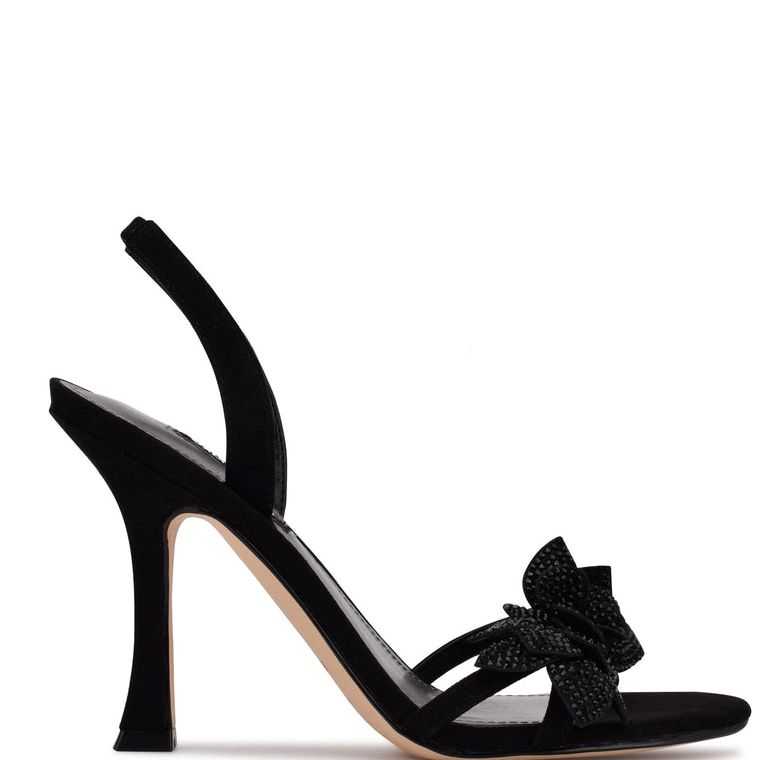 Nine West Idriv Destalonadas Sandals Negras | 3102-ZNLRY