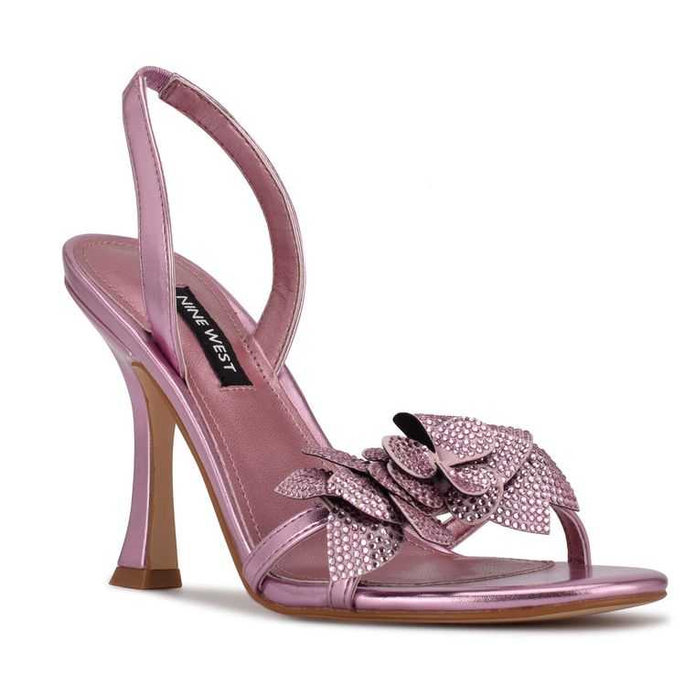 Nine West Idriv Destalonadas Tacón Rosas | 6154-KJAXD