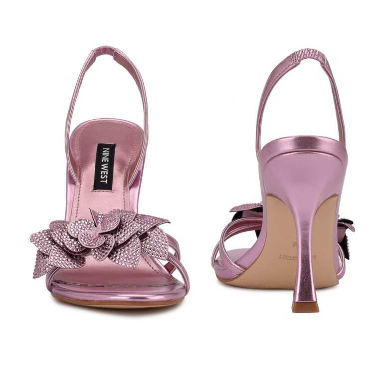 Nine West Idriv Destalonadas Tacón Rosas | 6154-KJAXD