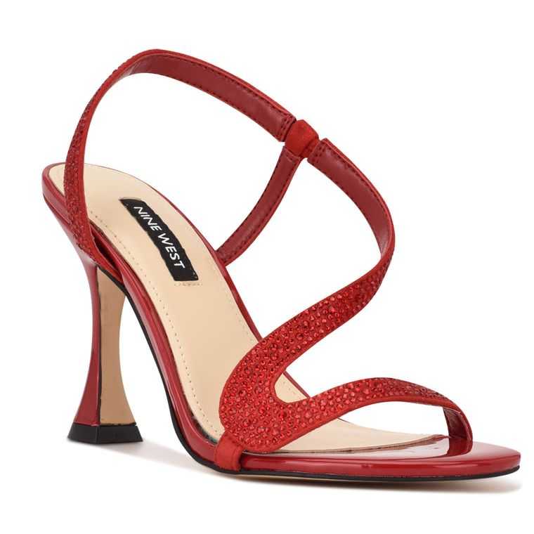 Nine West Immal Vestido Sandals Rojas Claro | 2893-VFTZJ