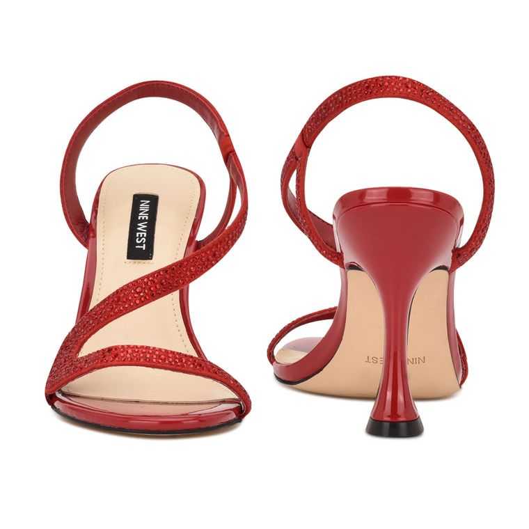 Nine West Immal Vestido Sandals Rojas Claro | 2893-VFTZJ