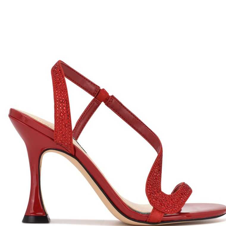 Nine West Immal Vestido Sandals Rojas Claro | 2893-VFTZJ