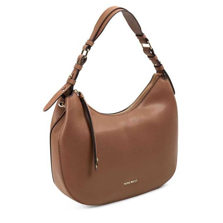 Nine West Irina Hobo Marrones | 3278-FHZSJ