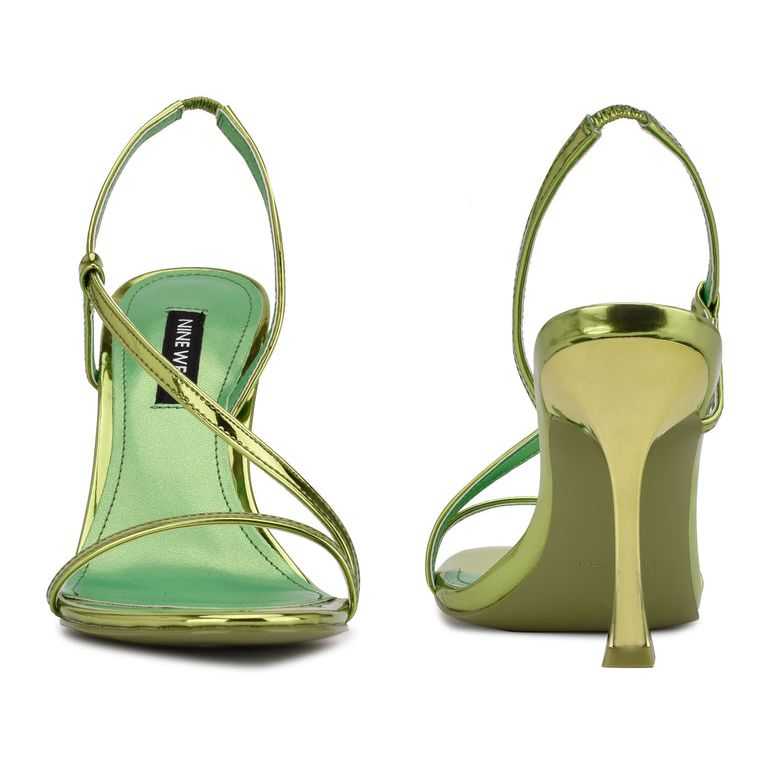 Nine West Isaw Vestido Verde Metal | 3749-TWQMH