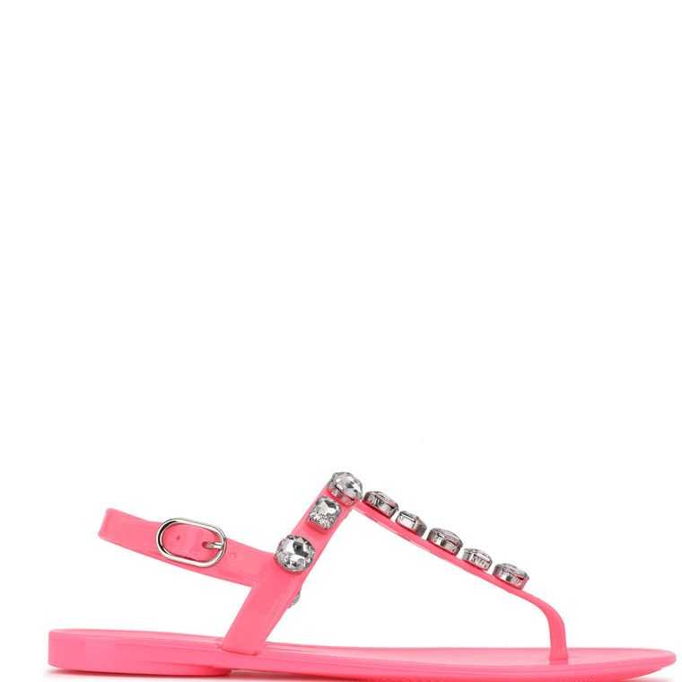 Nine West Juniper Jelly Sandals Rosas | 6792-JDZHG