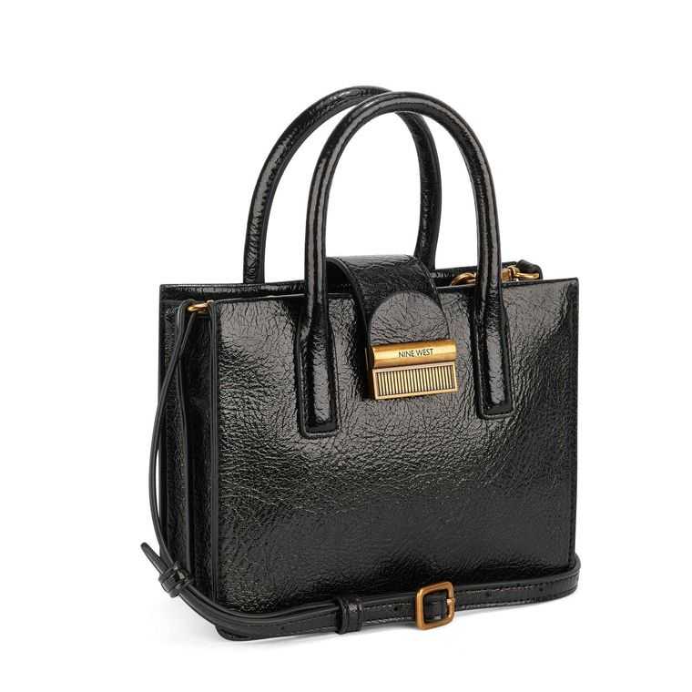 Nine West Kathy Mini Jet Set Tote Negras | 6241-MVBZI