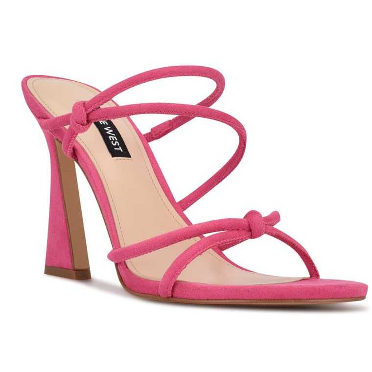 Nine West Kims Tacón Chanclas Sandals Rosas | 0815-ZVTPM