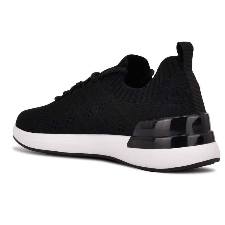 Nine West Knit Sneakers Negras | 2804-NERDI