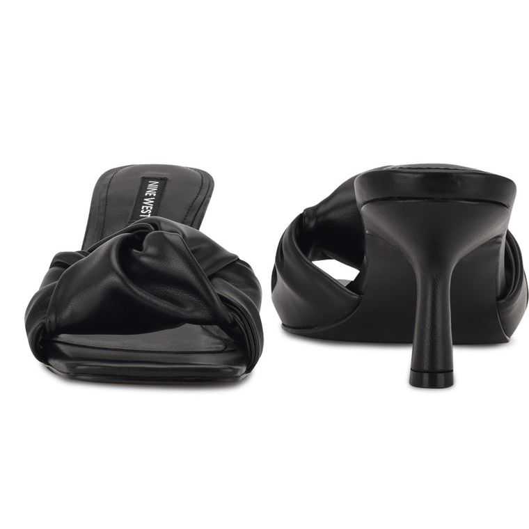 Nine West Knot Chanclas Sandals Negras | 4581-XZTOV