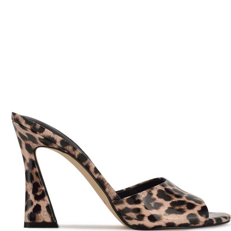 Nine West Kool Chanclas Sandals Leopardo | 1890-HARBY