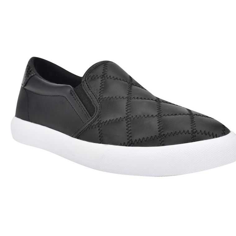 Nine West Lala Slip On Negras Negras | 0268-YWQCO