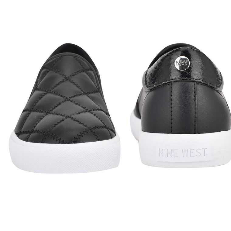 Nine West Lala Slip On Negras Negras | 0268-YWQCO