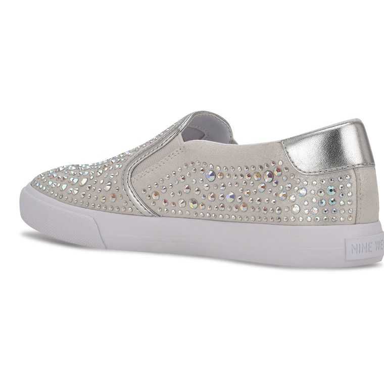 Nine West Lala Slip On Plateadas | 4681-UAHLF