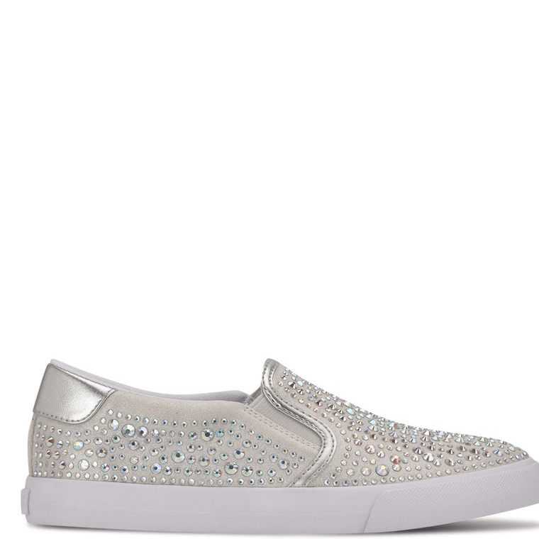 Nine West Lala Slip On Plateadas | 4681-UAHLF