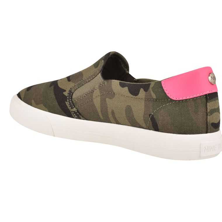 Nine West Lala Slip On Sneakers Camuflaje | 5618-ZGAIB