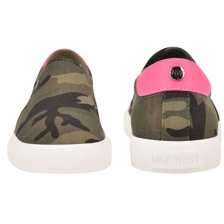 Nine West Lala Slip On Sneakers Camuflaje | 5618-ZGAIB