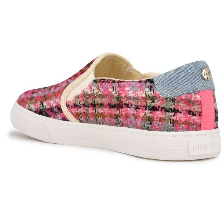 Nine West Lala Slip On Sneakers Rosas Multicolor | 6721-KFRCP