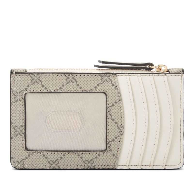 Nine West Lawson Coin Card Case Beige | 0618-FXUHD