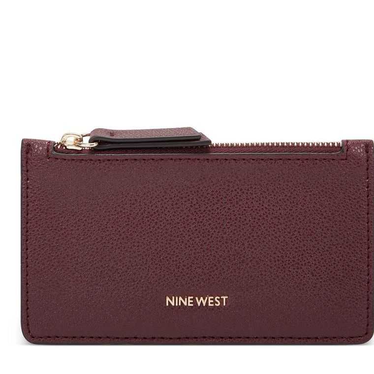 Nine West Lawson Coin Card Case Burdeos | 0689-YIHFM