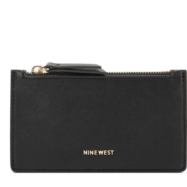 Nine West Lawson Coin Card Case Negras | 3681-MAJRS