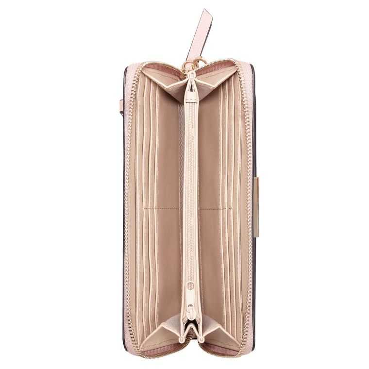 Nine West Lawson Zip Arnd Wrstlt Wallet Beige Rosas | 3941-VCFAB